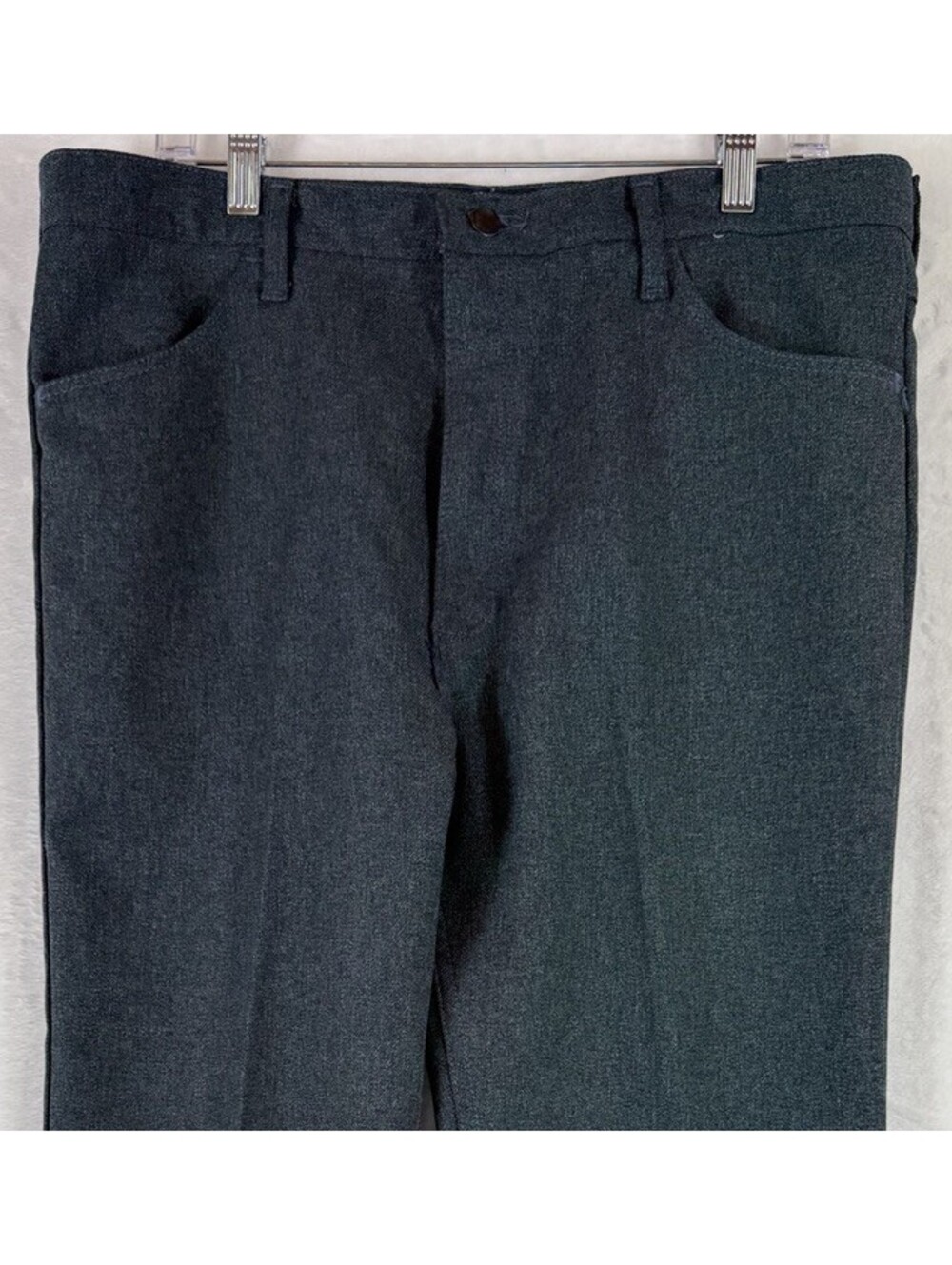 Wrangler Wrancher Pants 38x30 Blue Mens Rancher Polyester Vintage Blue Mens 82HU